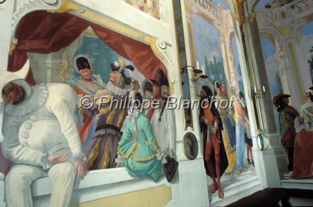 tchequie  35.JPG - Salle des masquesChâteau de Cesky KrumlovBohêmeRépublique tchèque